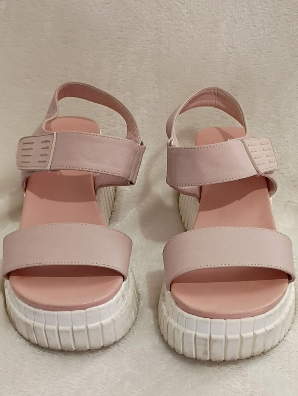 MIA Blush Pink Platform Slingback Sandals